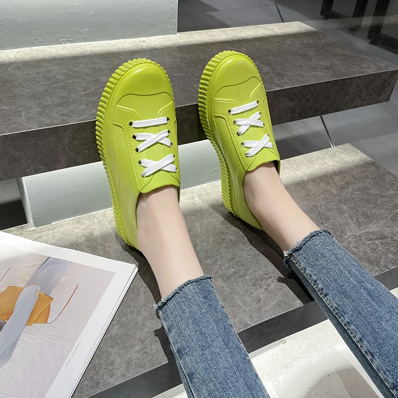 Adult Shallow Mouth Non-slip Work Rubber Shoes New Low-top Women\'s Waterproof Shoes Student Fashion Spring and Autumn Rain Boots