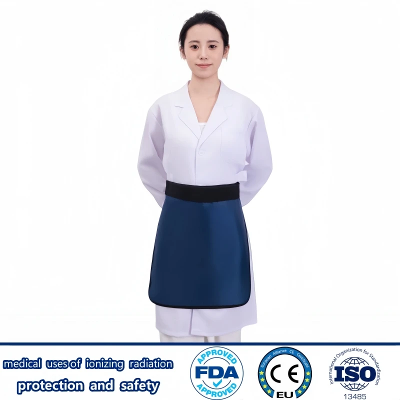 X-ray protective 0.35/0.5mmpb protective square lead half apron radioactive workshops radiological protection lead accessories