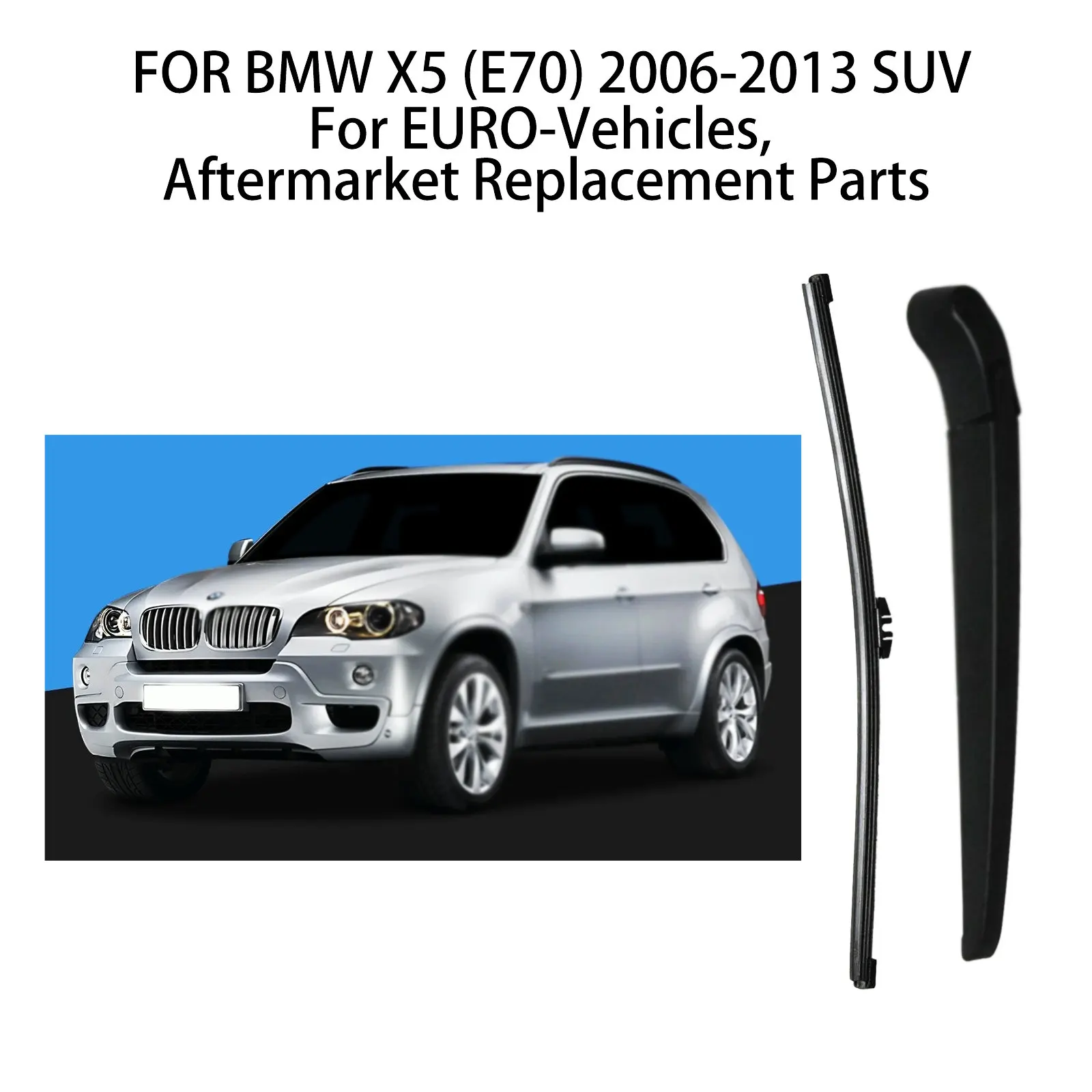 

FOR BMW X5 (E70) 2007-2006-2013 SUV REAR WINDSCREEN WIPER ARM BLADE