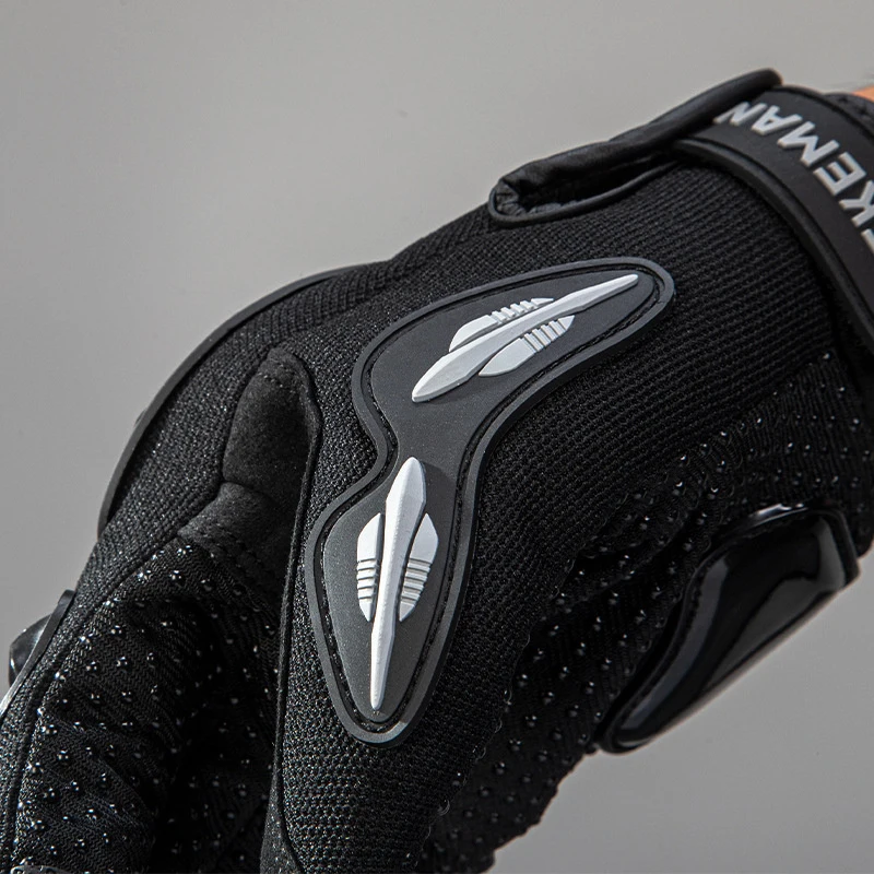 Guantes de motocicleta transpirables con pantalla táctil de dedo completo guantes de protección para deportes al aire libre accesorios de conducción de carreras impermeables