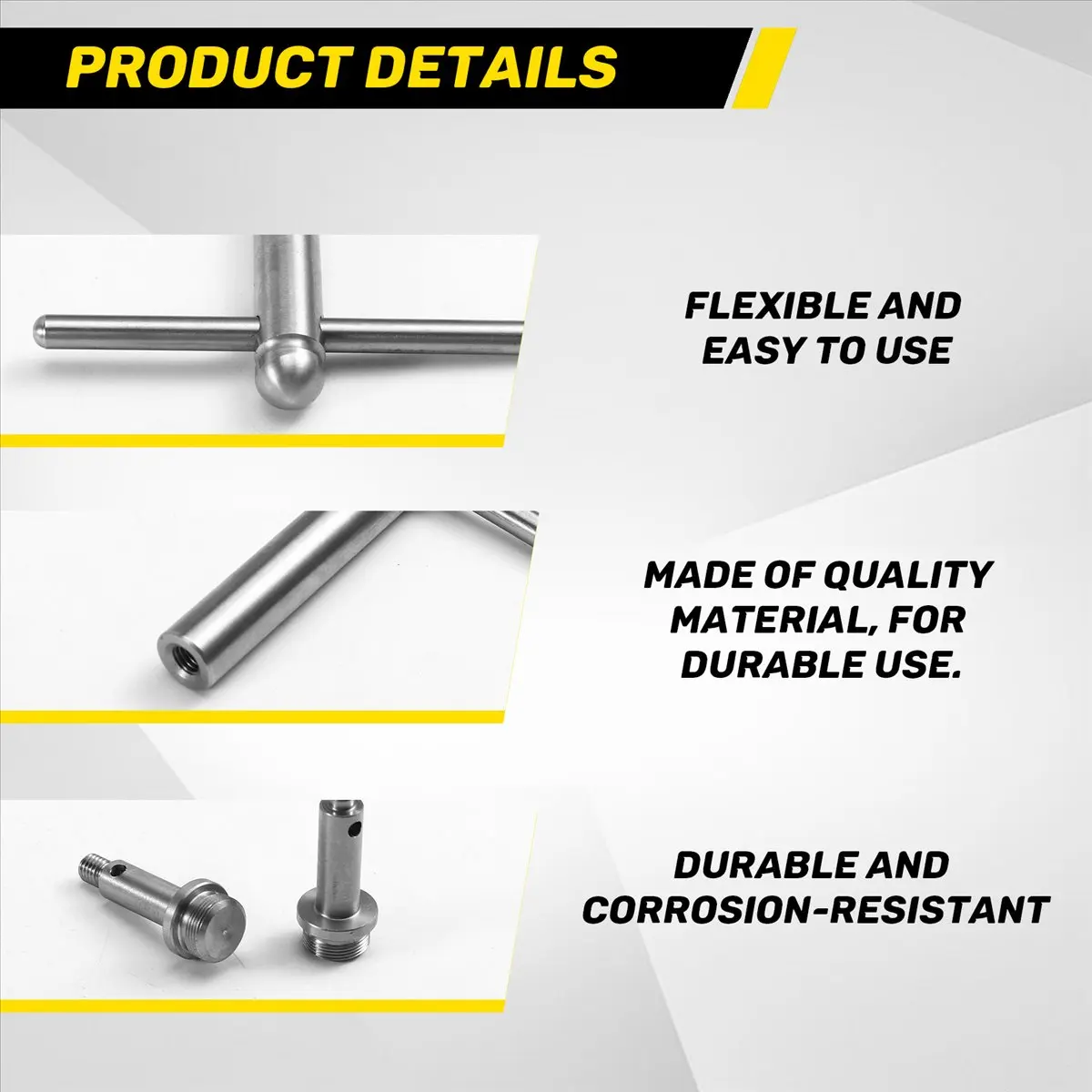 ABJX Grinding Rod Repair Tool Repair Tool Instrument Accessories Trumpet Part Steel Connecting Piston for Various Types DROP SHI