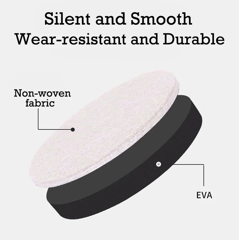 40pcs Furniture Sliders Pads Thick Felt Pad Hardwood Floors Protector Heightening Mat Non Slip Pad For Sofa Bed Table Chair Leg