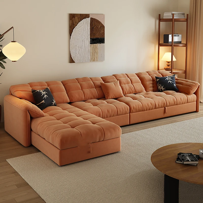 

Simple Square Unique Couches Living Room Soft Foam Wood Folding Sofa Bed Puffs Modern Designer Wohnzimmer Sofas Home Furniture