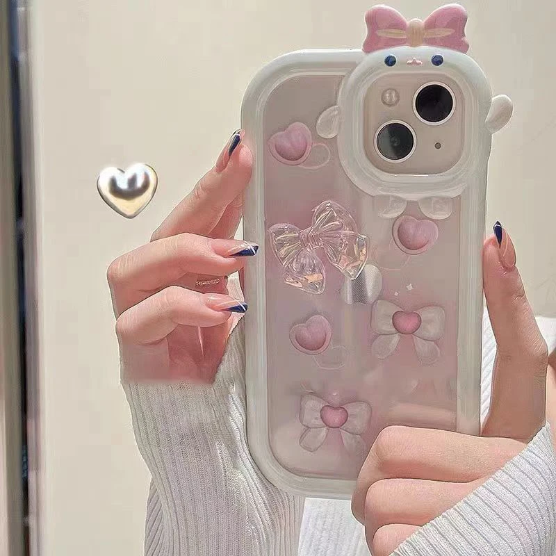 Cute Love Heart Case For IPhone 14 11 13 12 Pro Max XR XS Max X 7 8 6 6s Plus SE 2020 2022 11Promax Silicone Clear Cover Funda