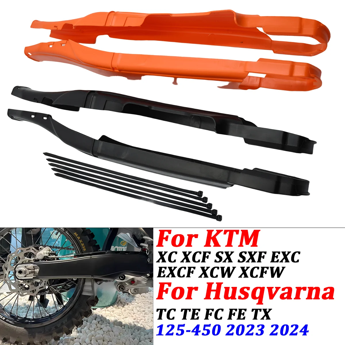 

2024 NEW Motorcycle Swingarm Swing Arm Protector Cover For KTM EXC EXCF XCW SX XC SXF Husqvarna TC TE FE FC TX GASGAS MC EC