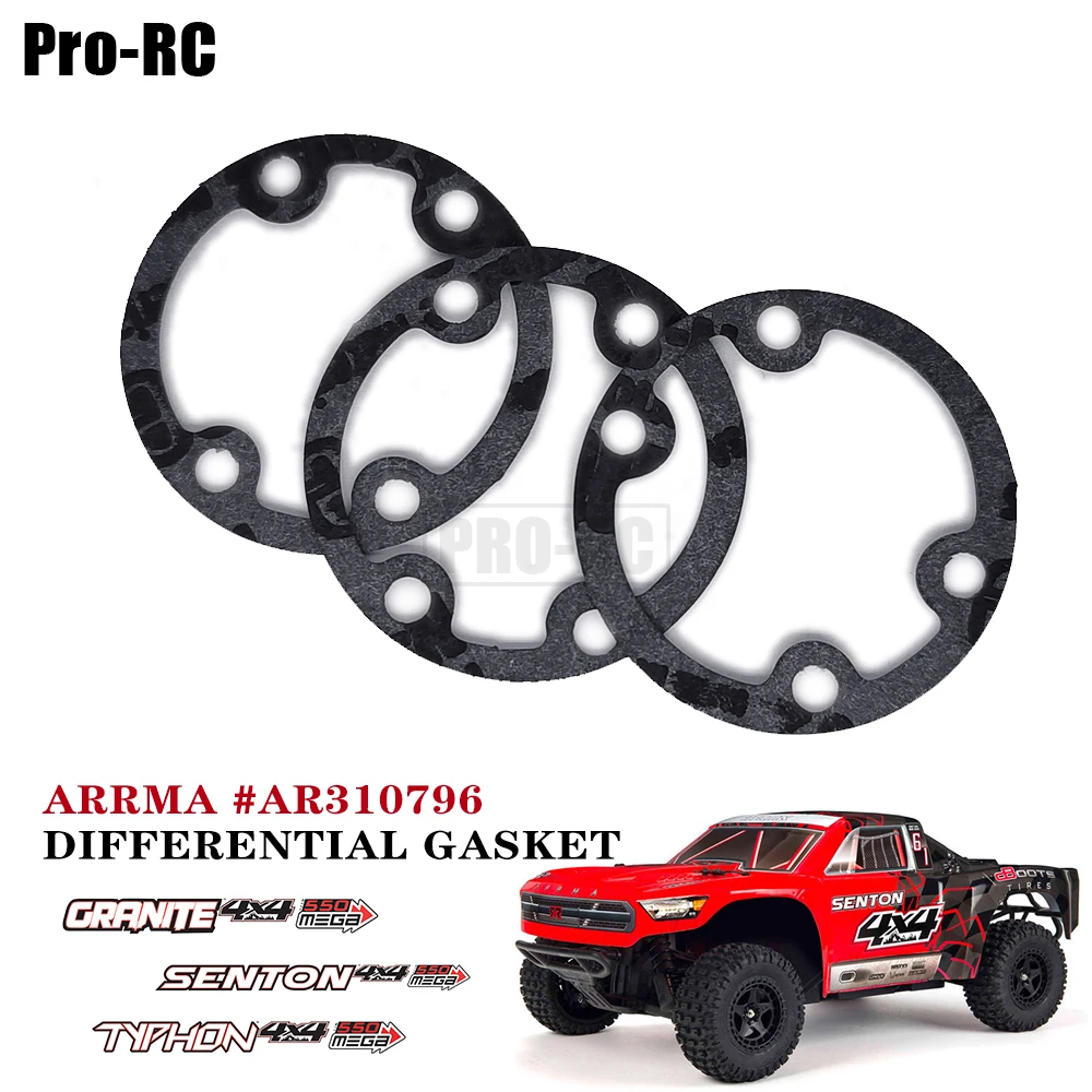 3Pcs AR310796 Differential Gasket Set for Rc Car ARRMA 1/10 GRANITE SENTON 1/8 TYPHON MEGA Part