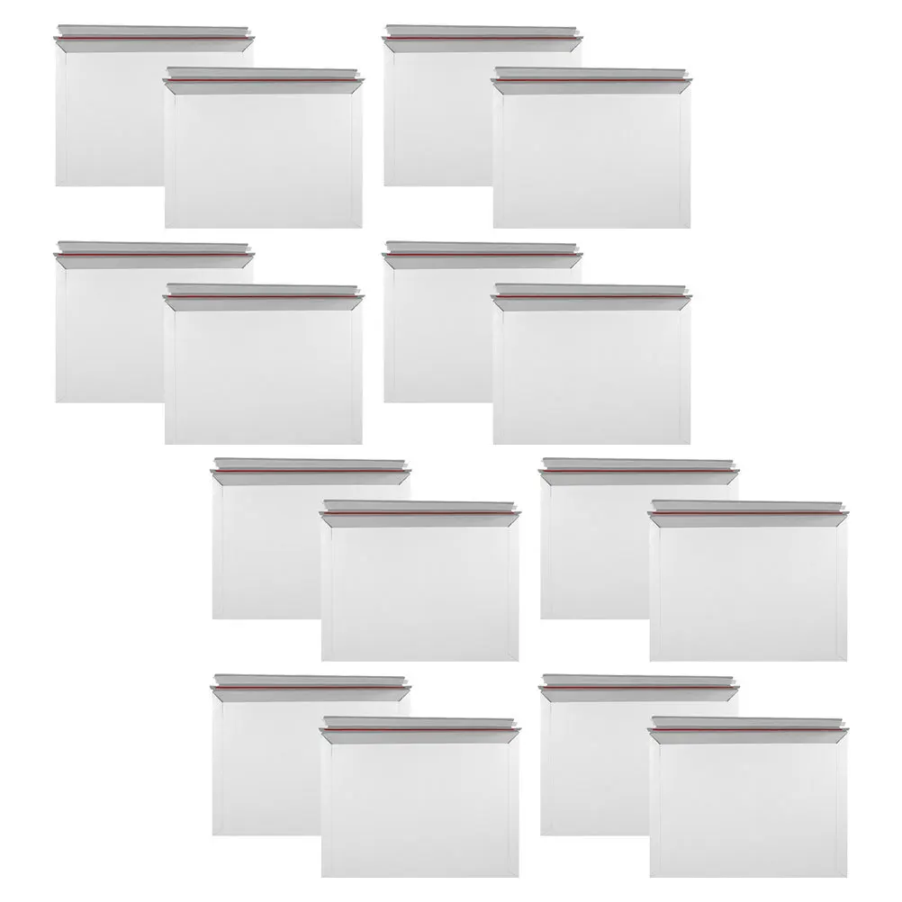 25Pcs Sturdy Self Sealing Photo Document Envelopes Cardboard Mailing Envelopes Easy Open Tear Strip for Office Home
