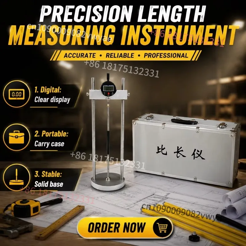 Ex-factory price 1 2617-4 cement testing machine 156-305mm range digital length comparator