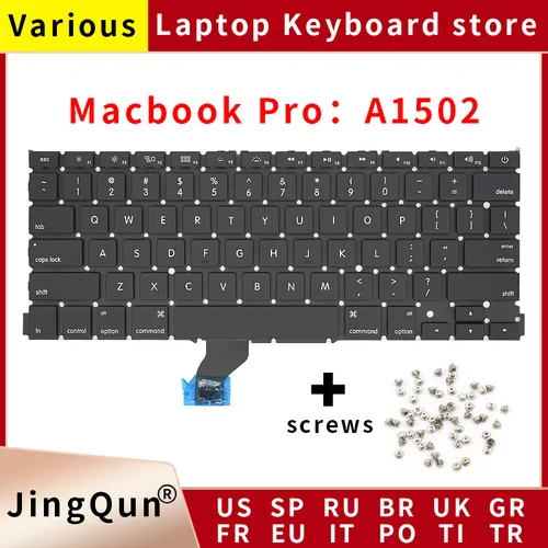 Teclado A1502 para Macbook Pro Retina 13,3 pulgadas portátil ME864 ME865 ME866 teclados nuevo 2013-2015