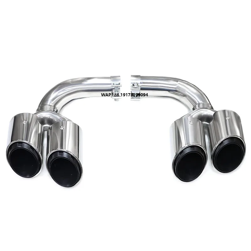 

Car Exhaust Pipes for porsche-Cayenne 9Y0 Petrol Upgrade Stainless Steel Exhaust Tips Performance System Quad Muffler Tips