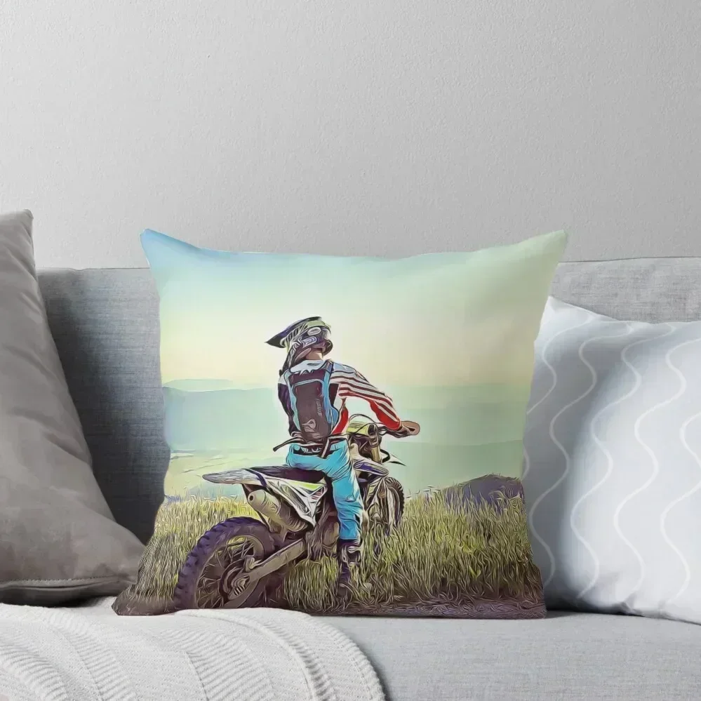 

Enduro Bike Sherco in the nature Throw Pillow luxury decor bed pillows christmas pillowcases Christmas Cushion For Home pillow