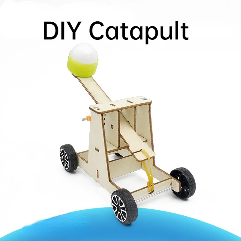 DIY Catapult Children's Hand-assembled Scientific Experimental Model Puzzle Science Teaching Aids Technology Small Production