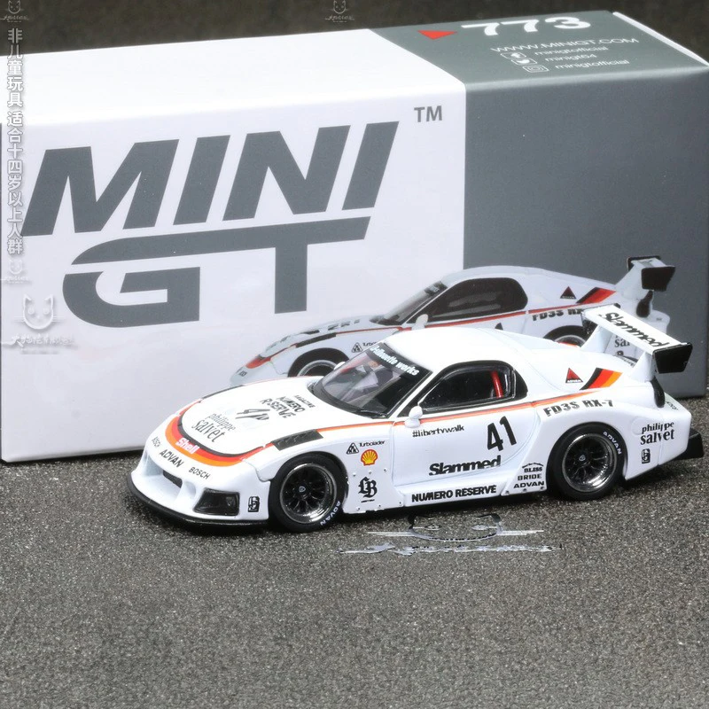 MINIGT 1:64 LB RX7 GTR Dakar F1 RX7 T-Rex Racing Calf I7 EDrive50 Series Alloy Car Die Casting Model Collect Ornaments