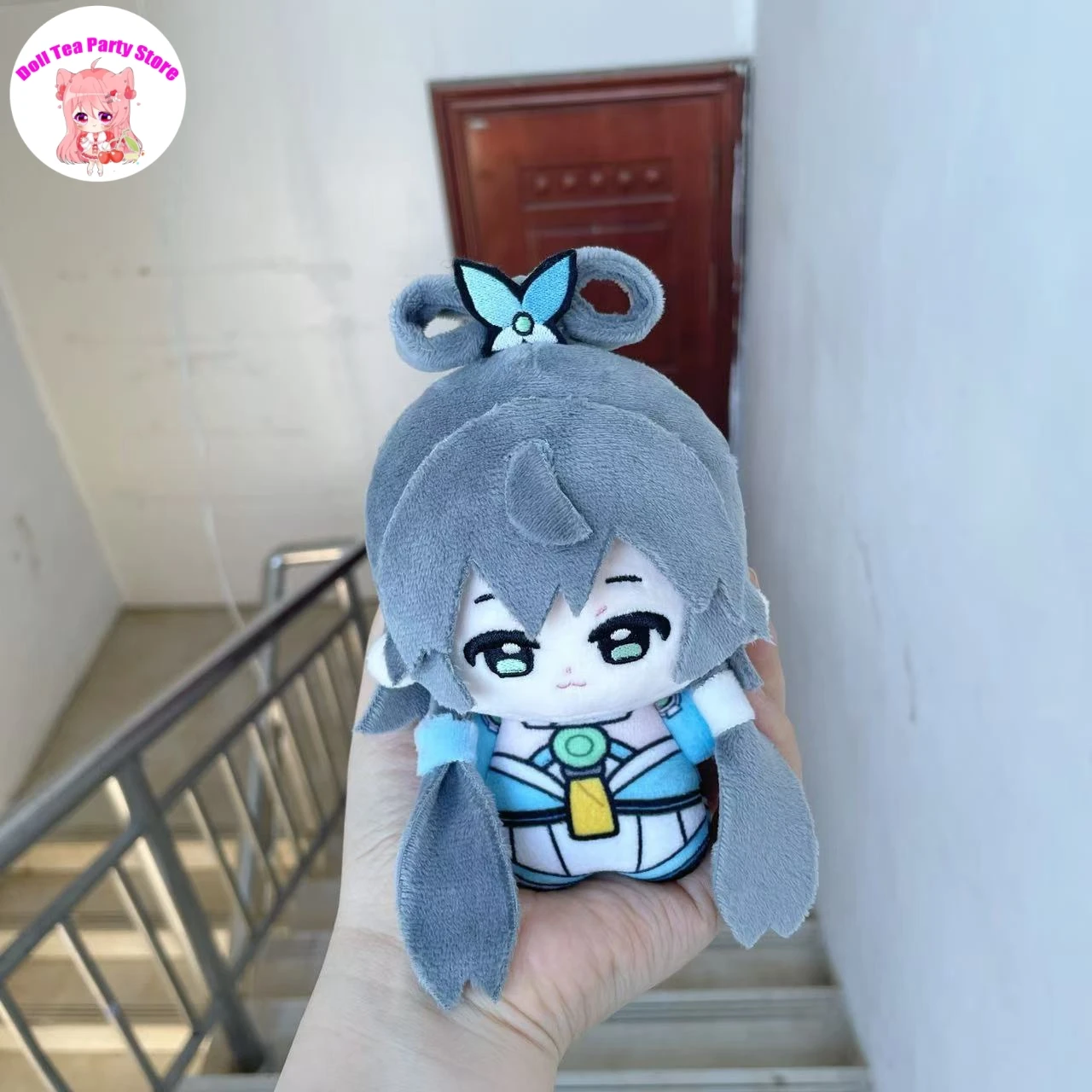 No Attribute Girl Plush Cotton Doll Print Nunu Body Pendant Cosplay Game Figures Dolls Toys 10CM Plushie Anime Xmas Gift