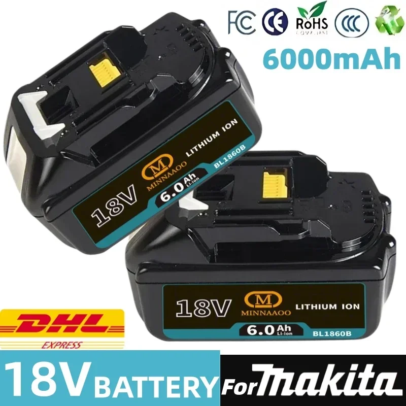 

New original for Makita 6.0Ah 18V Rechargeable Battery for Makita 18V BL1830 BL1830B BL1840 BL1840B BL1850 BL1850B Power Tools