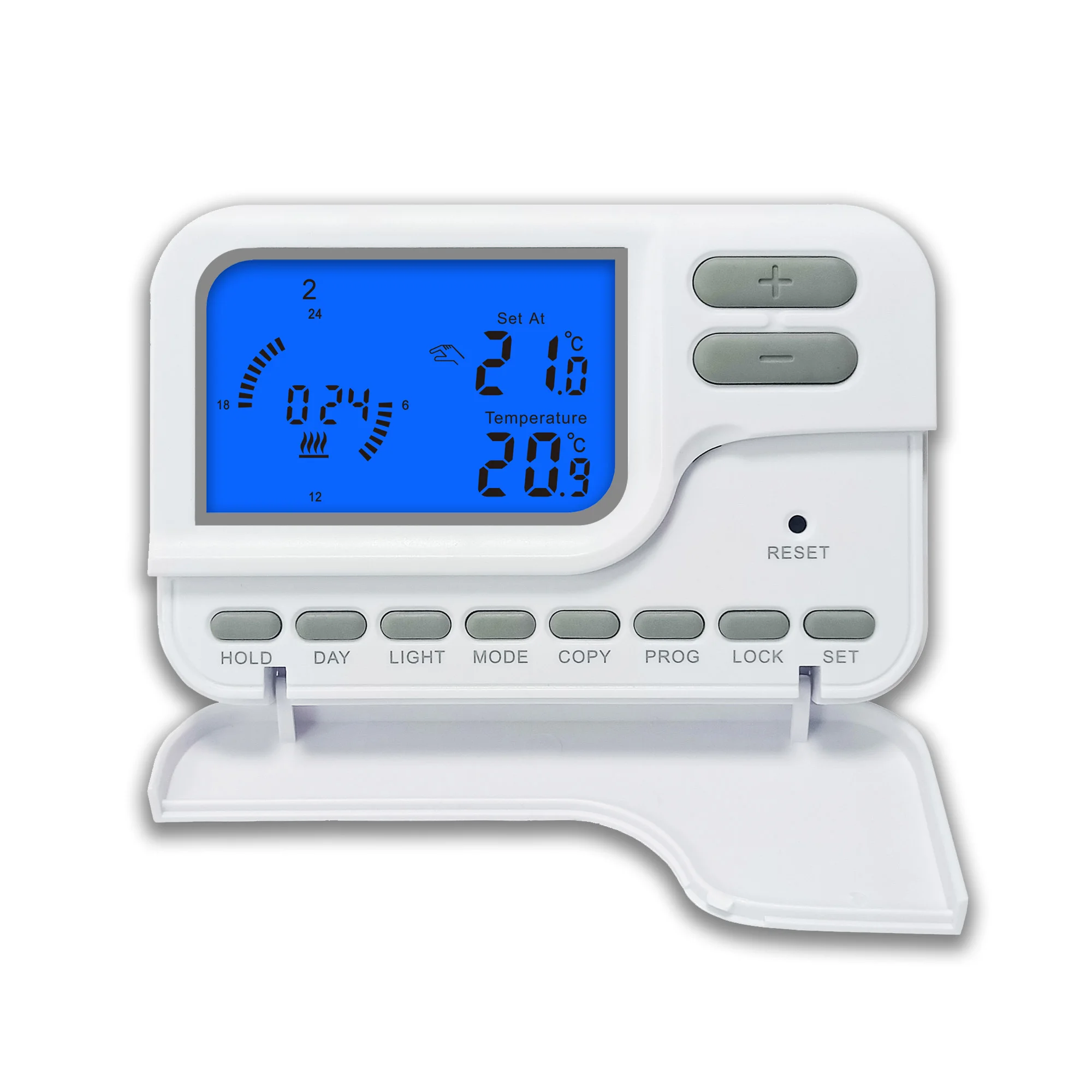 230V Programmable Wireless Intelligent Digital Heating Radio Frequency HVAC Electronic Battery Thermostat for Boiler