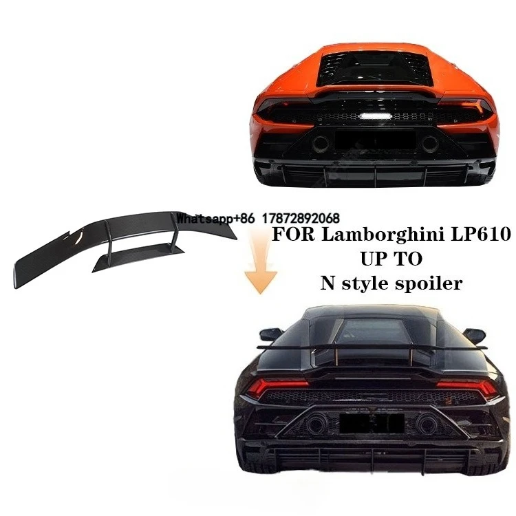 

Cars Accessories Spoiler N Style for LP610 EVO Rear Spoiler Carbon Fiber Car Parts