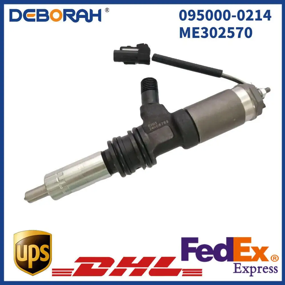 

095000-0214 ME302570 Common Rail Diesel Fuel Injector For Denso Mitsubishi 6M60T