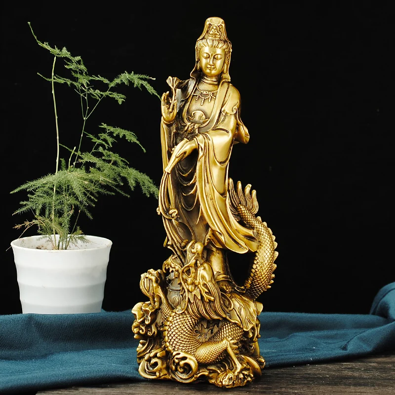 

Украшения Guanyin, Медная вода и луна Kuan-Yin, двойная яркость воды Guanyin, Королевский Дракон Гуаньинь, бесплатная доставка Guanyin Home Livi