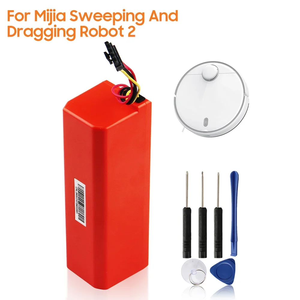 Replacement Battery 260S-INR-MH1-4S1P For Xiaomi MIJIA Sweeping And Dragging Robot 2 Mopping Vacuum Cleaner Battery 3200mAh