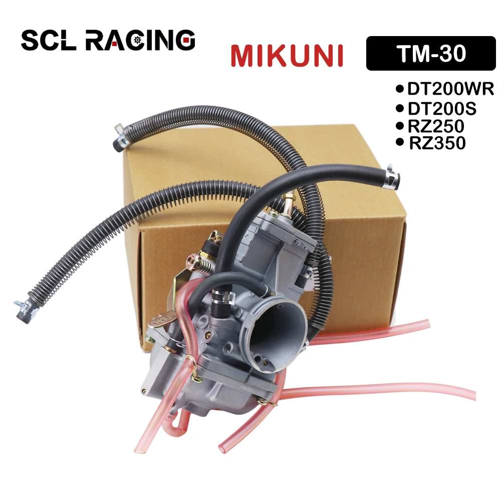 

SCL Racing 1PC NEW Mikuni TM30 30mm Motorcycle Carburetor Flat Slide Smoothbore Carb For YAMAHA DT200WR DT200S RZ250 RZ350 moto