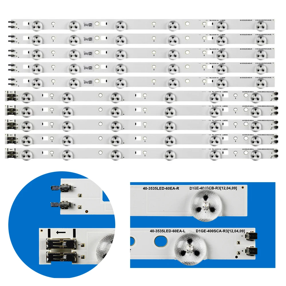 For HG40NA578L HG40NA577L UE40EH5300 UA40EH5000 CY-DE400BGSV1V UN40EH5300 UN40EH6030 UA40EH5080R 40-3535LED-60EA-L/R LED Strip
