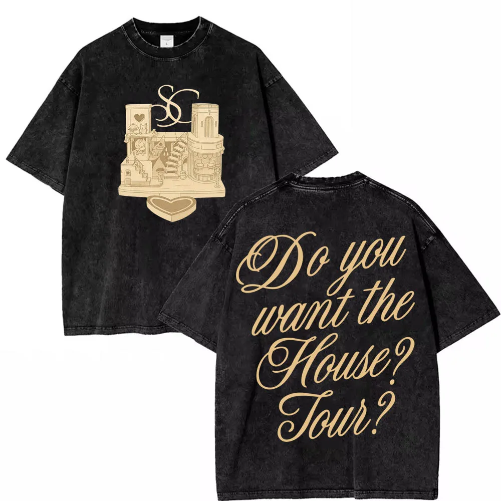 قميص سابرينا كاربنتر هاوس تور 2025 للفتيات تي شيرت قطني صيفي #2