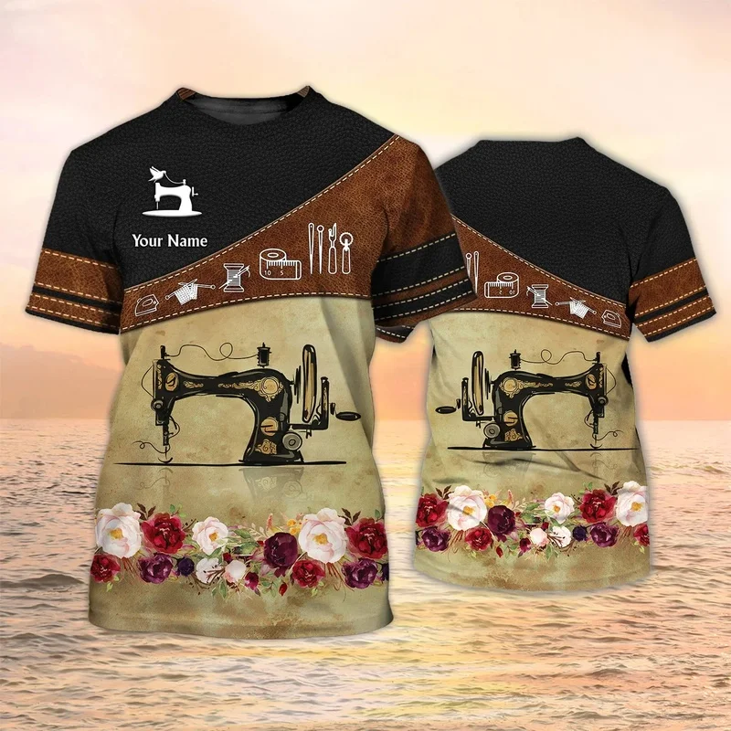 1 Piece Custom Your Picture Newest Summer Men‘S Fashion T-Shirt Sewing Personalized Name 3D Printed T Shirt Unisex Casual Tshirt