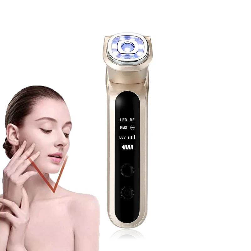 Skin Care Machine 7 color Led Massager Therapy Wand Tightening Face Lifting Machine Mini RF Beauty Device