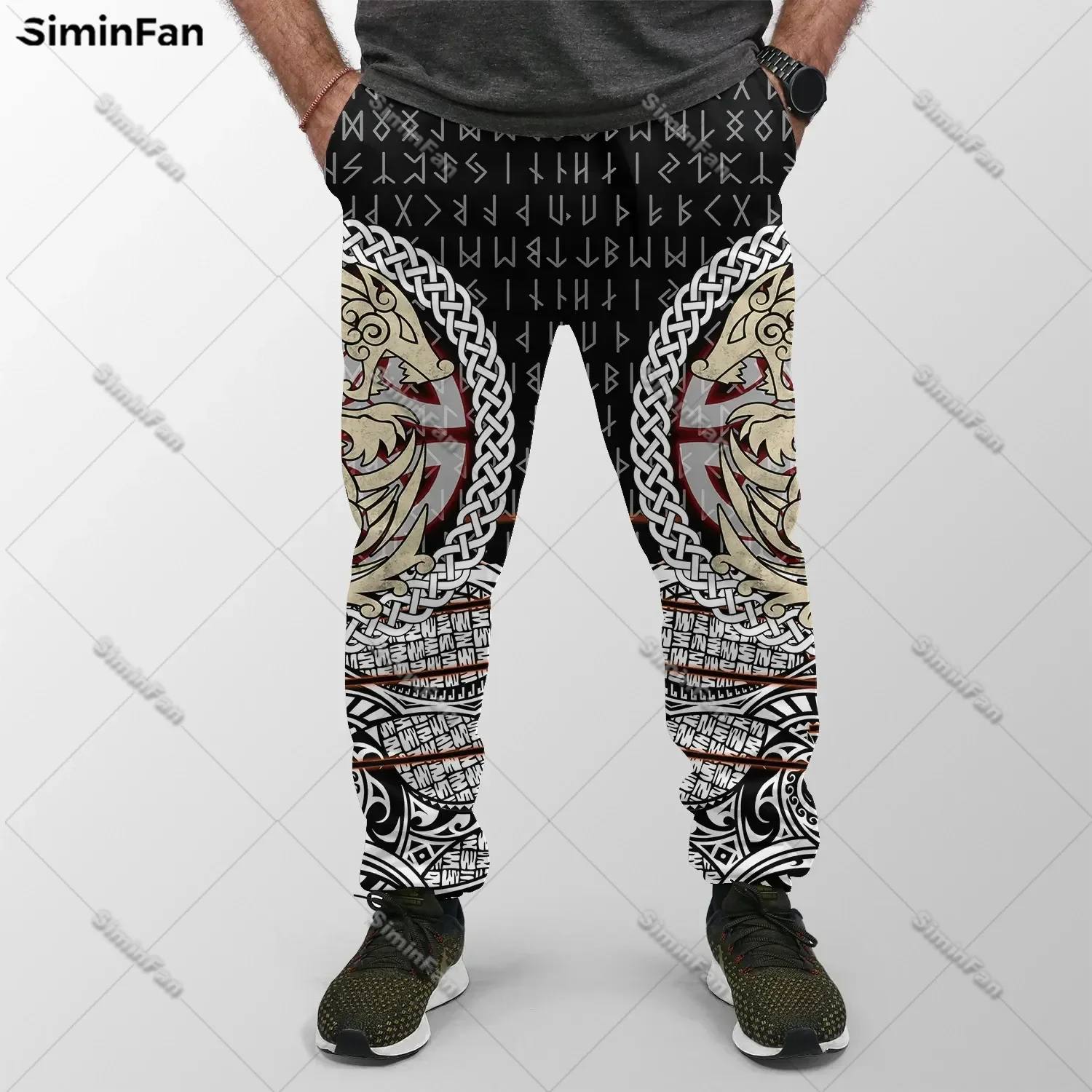 

Fenrir Vikings Tattoo Dragon Mens Joggers 3D All Over Printed Male Sweatpants Casual Trousers Adult Cool Sports Pants Slacks