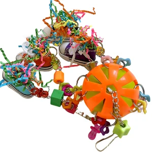 Chewing toys of natural corn pacies multicolored natural wood blocks for small and medium wagons African gray parrots 10 Main Sales Clothing Arara - №4