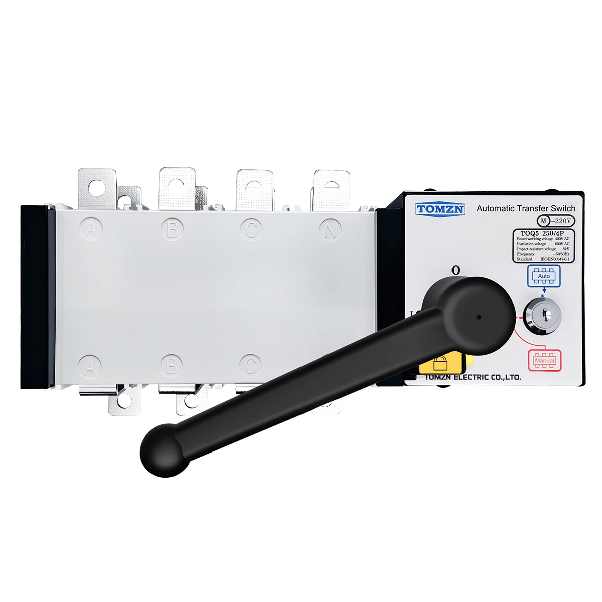 100A 4P Transferschalter ZGQ5-100 – Dual Power Transfer Für Notstrom, PC-Klasse
