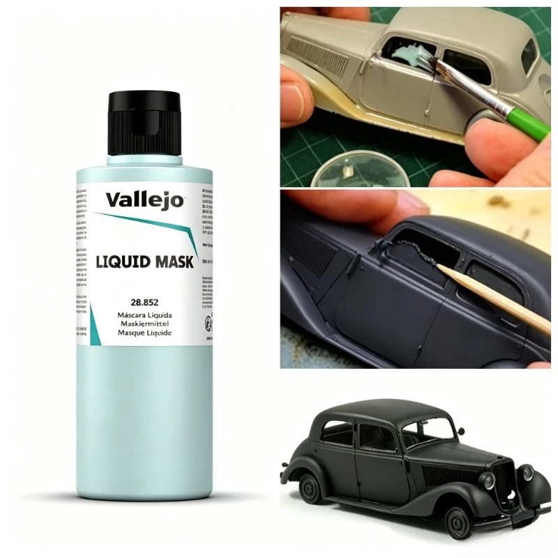 Vallejo Liquid Mask 85ML/200ML Model Masking Fluid for Miniature Figure Car Model Airbrush Painting Liquid Mask 28850 28852