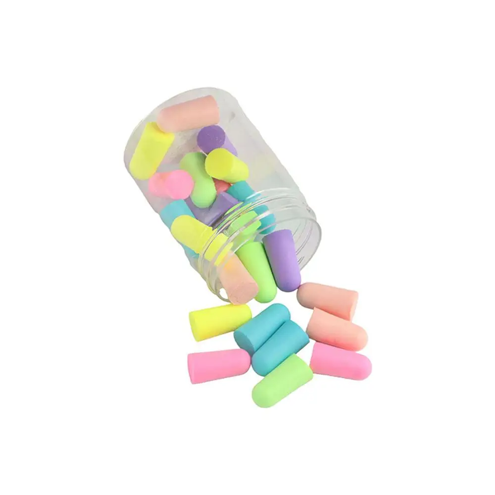 Noise Proof Silicone Ear Plugs Soft Foam Disposable Noise Proof Earplug Noise-canceling Convenient Soundproof Earplugs Sleep Aid