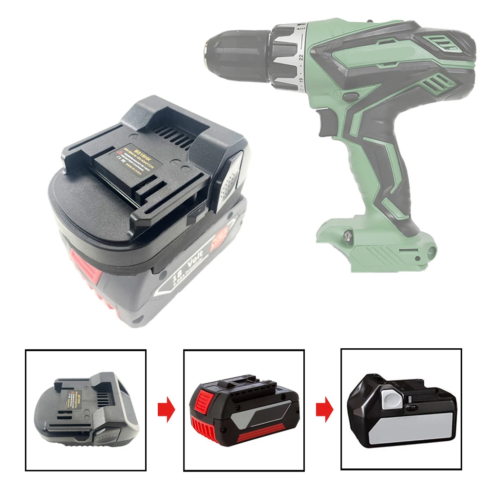 For Makita/Dewalt/Milwaukee/Bosch Convert To For Hitachi/Hikoki 18V Li-ion Batttery Power Tools Battery Adapter Converter