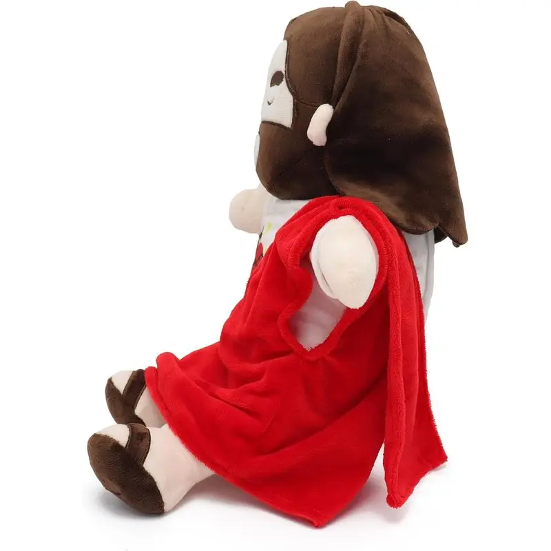 Christmas Jesus Plush that Breathes, Religious Toys for Kids with Glow&Songs, Jesus Stuffed Doll Soothing Jesus Toys