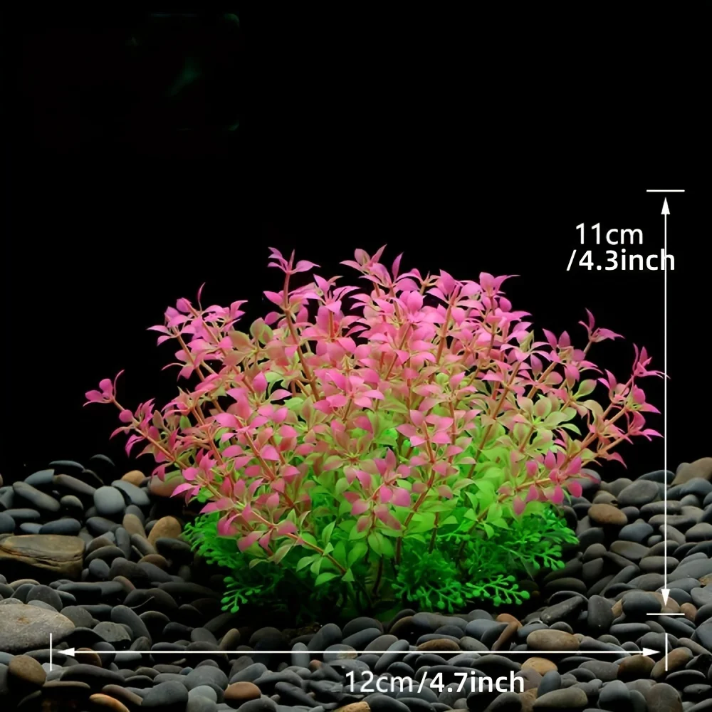 Aquarium-Dekoration Künstliche Plastikpflanzen Ornamente Gefälschtes Wasserpflanzen-Imitat Simulierte Grünpflanzen-Deko – Detail 2
