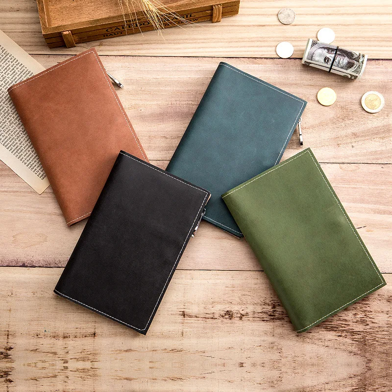 Genuine Leather Cowskin Passport Cover Multifunctional Travel Wallet Card Holder Checkbook Bill Document Organizer Id Card Case