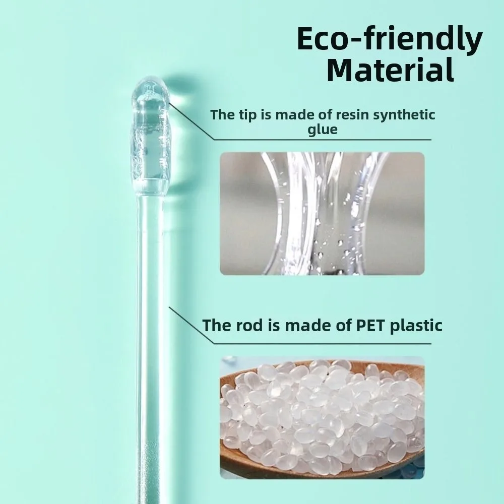 جديد المتاح المتاح الأذن مسحات الأذن نظافة لينة لزجة مزيل شمع الأذن عصا الأذن الشمع أداة إزالة الصواميل لكبار السن الكبار طفل #5