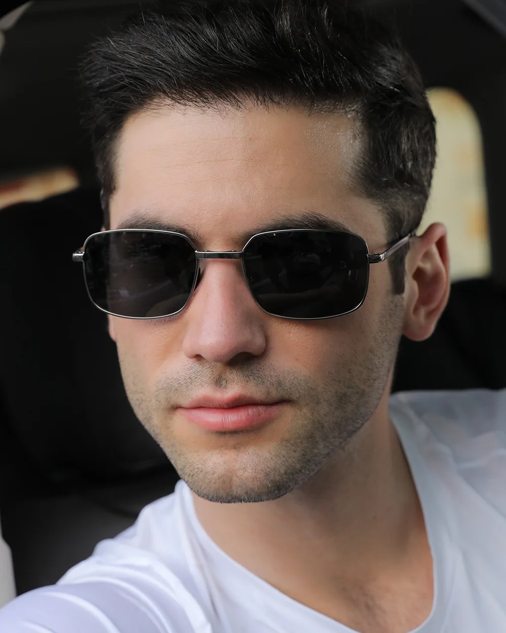 New Men Square night-vision Glasses Polarized Light Discoloration Folding Fashion Mens Sun Glases Bicycles Capacetes Lunette