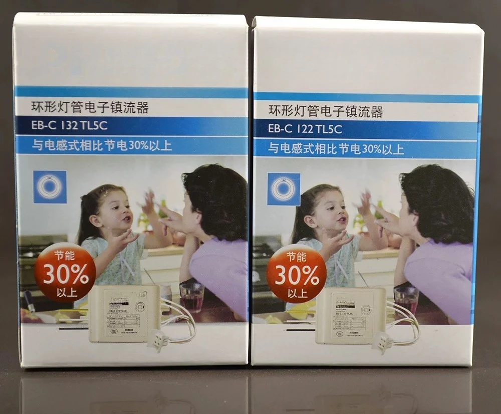 .. FOR PHILIPS Electronic Ballast 40W 32W Ceiling Light Rectifier EB-C 122 Ring Lamp T5.