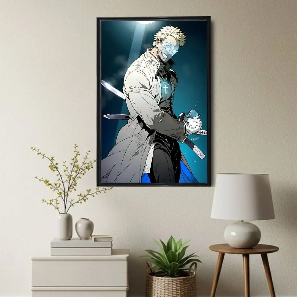 Alexander Alucard Hellsing Ultimate Poster Prints Wall Art Painting Picture Gift Living Room Bar Restaurant Dec Sticker Large