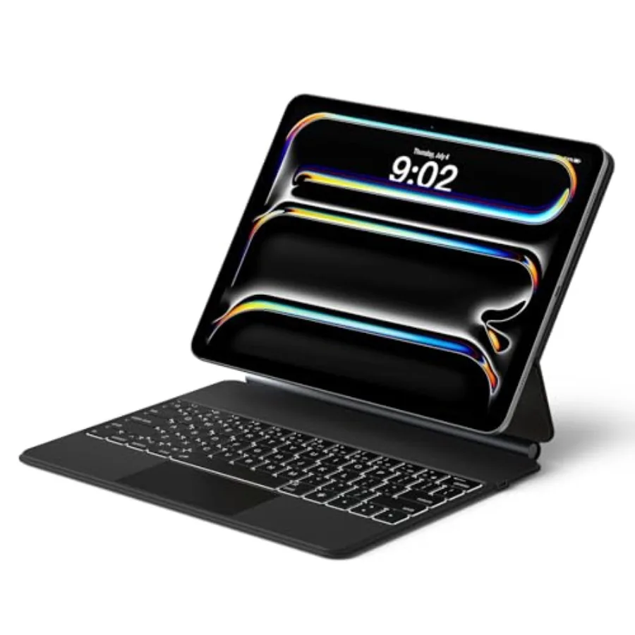 

Чехол-клавиатура для iPad Pro 13 дюймов M4 2024 M5 2025 с магнитным креплением в стиле Magic, трекпадом Multi-Touch и плавающей подставкой-кантриолером