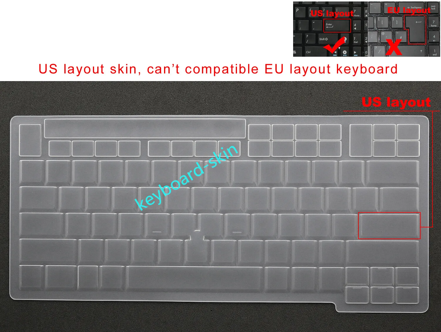 

US Keyboard Skin Cover Protector for Lenovo IBM Thinkpad T400S T410,T410i T410s T420 T420s T510 T510i T520 X220 X220i W520 W510