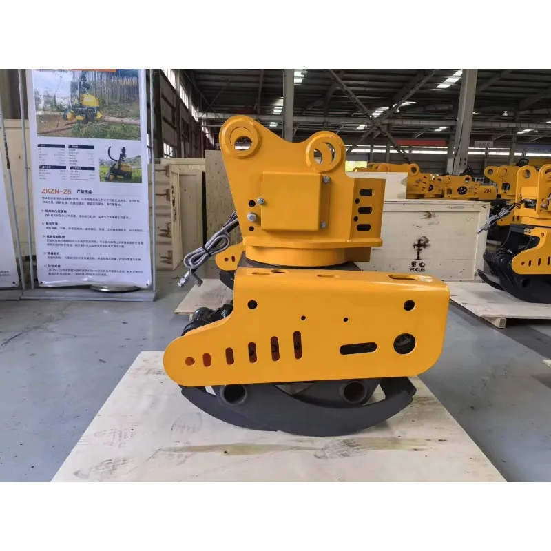 Customized MNK-350 Forestry Machinery Hydraulic Rotator Log Grapple Grab Tree Cutter With Clamping Cylinder Grab Saw Engine 6-10