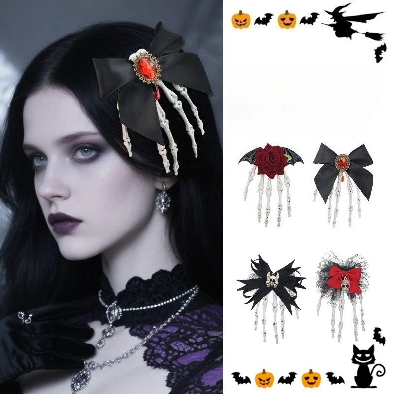 

Halloween Party Dance Headgear Finger Decoration Hair Accessories Christmas Party Dress Up Clip Style Head Flower Hot Sale