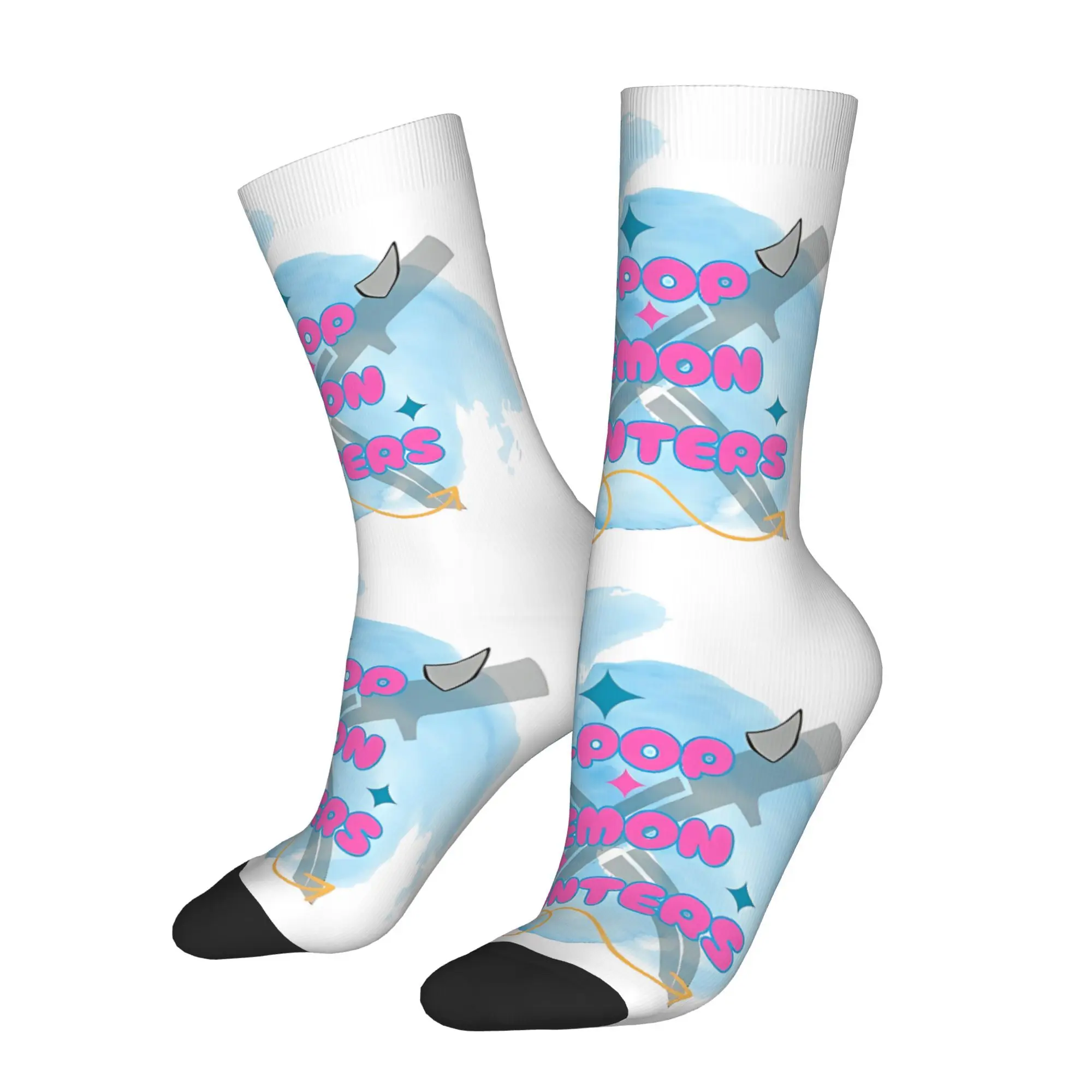 

K POP Huntrx мультфильм KPop охотники на демонов аниме носки с принтом мужские модные полиэстеровые носки