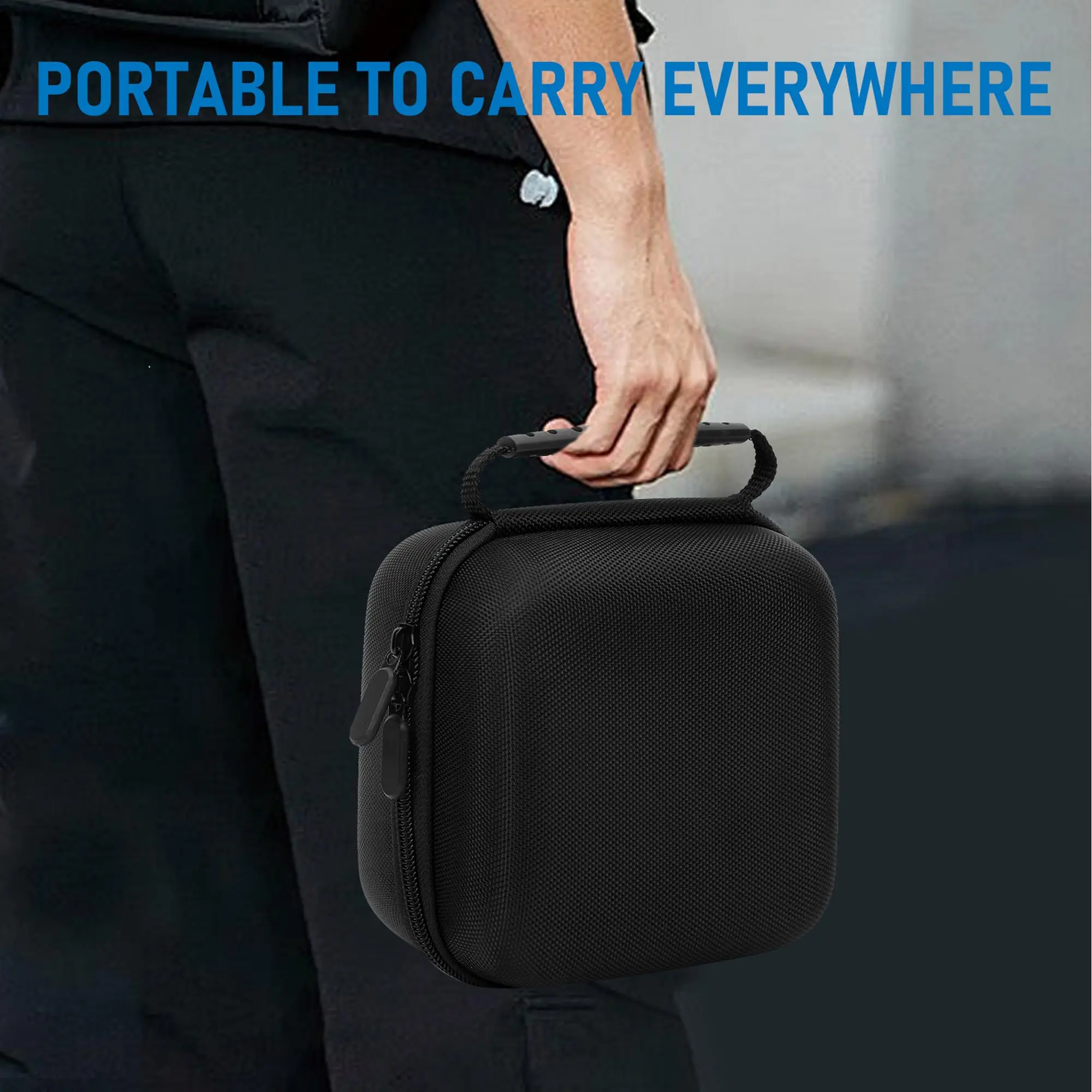 حقيبة حمل EVA متوافقة مع Apple 2024 Mac Mini M4 حقيبة تخزين واقية للسفر لجهاز Mac Mini M4/M4 Pro