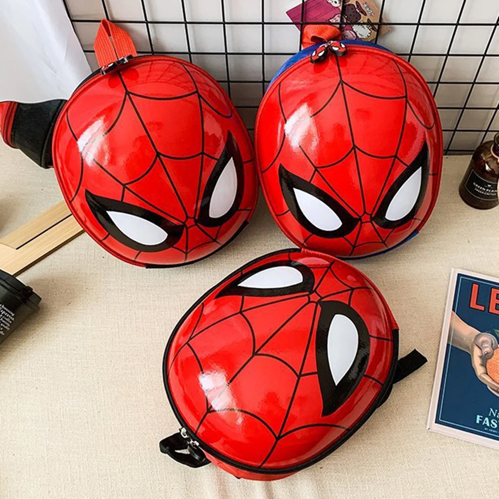 Marvel Backpack Spiderman Super Heroes Men\'s Backpack Children Boys Kindergarten Backpack Anime Cartoon 3D Stereo Boys Bag Kids