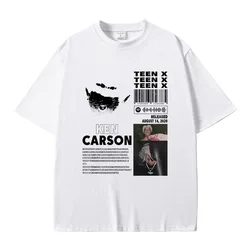 Raper Ken Carson Teen X Album muzyczny T-shirt z grafiką Playboi Carti z nadrukiem Opium T shirty męskie kobiety Hip Hop oversize Streetwear